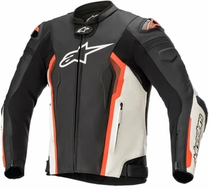 Alpinestars Missile V2 Leather Jacket Black/White/Red Fluorescent 56 Blouson de cuir