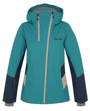 Women's Waterproof Ski Jacket Hannah NAOMI tile blue/midnight navy