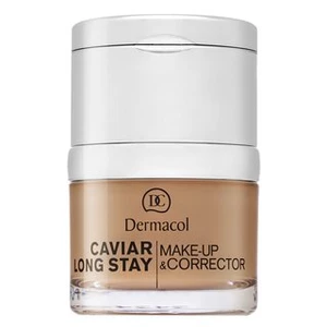 Dermacol Caviar Long Stay Make-Up & Corrector korektor z wyciągiem z kawioru i efektem wygładzającym 5 Cappuccino 30 ml