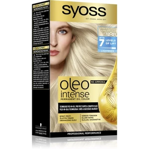 Syoss Oleo Intense permanentná farba na vlasy s olejom odtieň 12-01 Ultra Platinum 1 ks