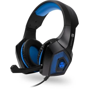 Headset Connect IT Battle RNBW Edition 2 (CHP-5500-BL) čierny/modrý herné slúchadlá • frekvencia 20 Hz až 20 kHz • citlivosť 114 dB • impedancia 20 oh