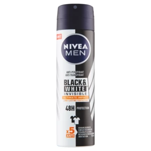 NIVEA Black&White Invisible Ultimate Impact Antiperspirant sprej pre mužov 150 ml