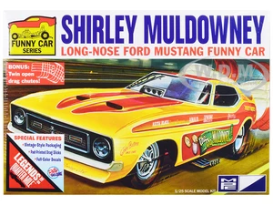 Skill 2 Model Kit Ford Mustang Long Nose Funny Car "Shirley Muldowney" 1/25 Scale Model by MPC
