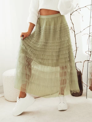 PASTELLA Green Dstreet Skirt