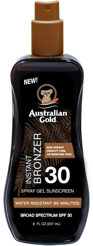 Australian Gold Spray Gel s bronzerem SPF 30, 237 ml