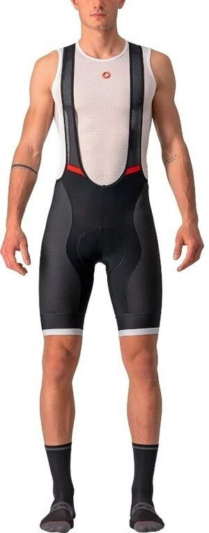 Castelli Competizione Kit Bibshort Black/Silver Gray 2XL Pantaloncini e pantaloni da ciclismo