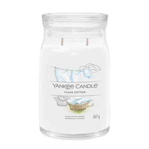 Yankee Candle Aromatická svíčka Signature sklo velké Clean Cotton 567 g