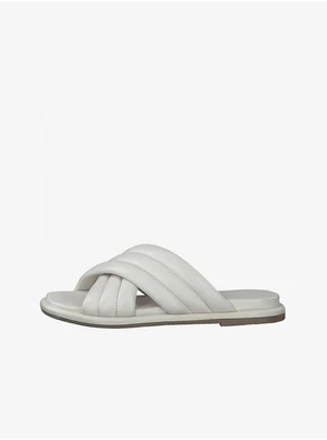 White leather slippers Tamaris - Ladies