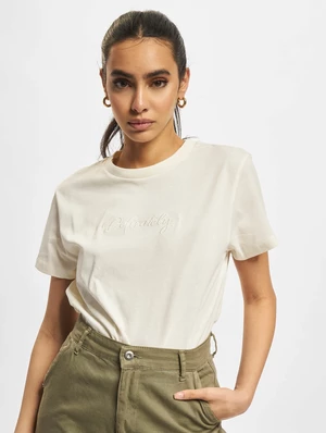 DEF Handwriting Uniquely embroidered offwhite T-shirt