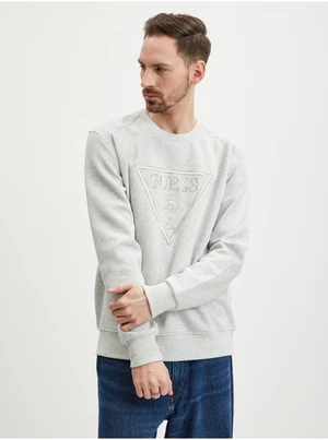 Light Grey Mens Sweatshirt Guess Vil - Men