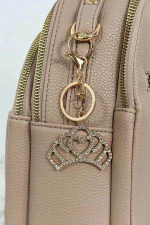 Crown keychain gold