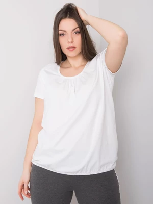White cotton blouse plus sizes