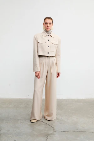 VATKALI Lace Up Wide Leg Trousers