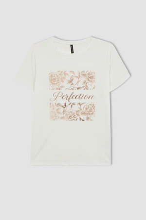 DEFACTO Traditional Regular Fit Crew Neck Short Sleeve T-Shirt