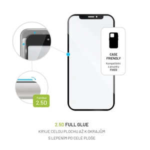 Tvrzené sklo FIXED Full-Cover pro Motorola Moto G72, černá