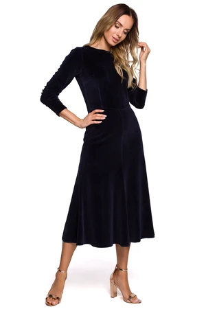 Made Of Emotion Woman's Dress M557 Navy Blue