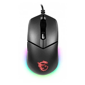 Myš MSI CLUTCH GM11 (S12-0401650-CLA) čierna herná myš • optický senzor • rozlíšenie až 5 000 DPI • 6 tlačidiel • RGB podsvietenie • prepínač OMRON • 