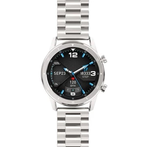 Inteligentné hodinky Aligator Watch Pro (AW01SR) strieborné inteligentné hodinky • 1,28" displej • dotykové ovládanie + bočné tlačidlá • Bluetooth 5 •