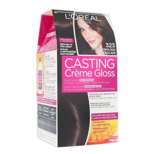 L´Oréal Paris Casting Creme Gloss 48 ml farba na vlasy pre ženy 323 Darkest Chocolate na všetky typy vlasov; na farbené vlasy