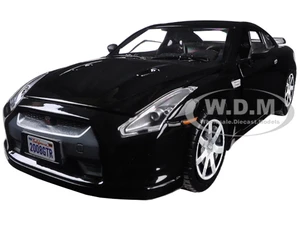 2008 Nissan GT-R R35 Gloss Black 1/24 Diecast Model Car by Motormax