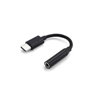 Redukcia Forever USB-C/3,5mm Jack (GSM098174) čierna Adaptér USB-C na 3,5 mm jack umožňuje připojení kabelových sluchátek s 3,5 mm jack konektorem k s