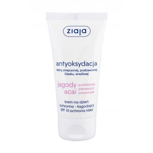 Ziaja Acai Berry Antioxidation SPF10 50 ml denný pleťový krém pre ženy na veľmi suchú pleť; na unavenú pleť; na citlivú a podráždenú pleť