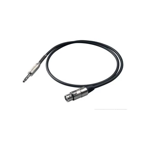 Kábel Proel XLR/6,3mm Jack, F/M, bulk, 5m čierny Mikrofonní symetrický kabel "BULK SÉRIE"

délka: 5m
konektory: XLR SAMICE / JACK průměr 6,3mm TRS SAM