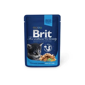 Brit Kapsička Cat Prem Pouches Kuracie Kúsky pre mačiatka 100g