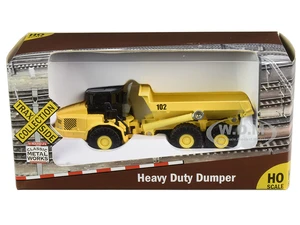 Heavy Duty Dumper Truck Yellow "TraxSide Collection" 1/87 (HO) Scale Diecast Model by Classic Metal Works