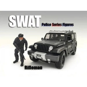 SWAT Team Rifleman Figure For 124 Scale Models by American Diorama