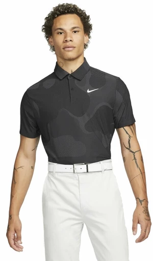 Nike Dri-Fit ADV Tour Mens Polo Shirt Camo Black/Anthracite/White 2XL