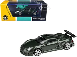 2012 RUF CTR3 Clubsport Oak Green Metallic 1/64 Diecast Model Car by Paragon Models