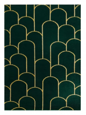 Kusový koberec Emerald 1021 green and gold-140x190