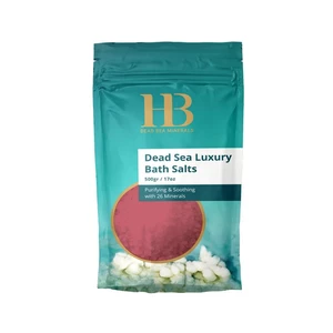 H&B Dead Sea Minerals Luxusní sůl do koupele Růže 500 g