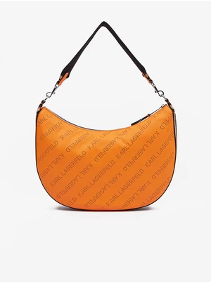 Oranžová dámska kabelka KARL LAGERFELD Moon MD Shoulderbag