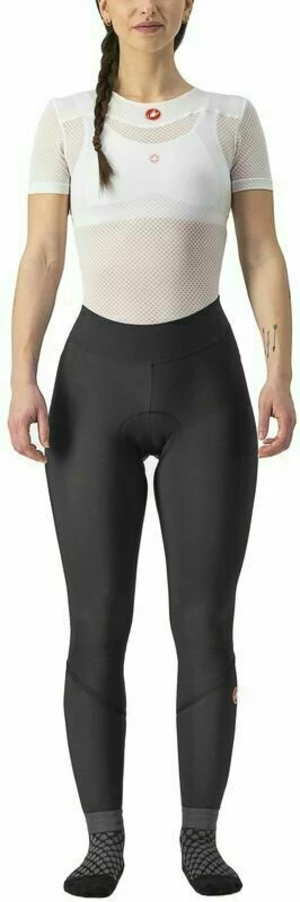 Castelli Velocissima Thermal Tight Black/Black Reflex S Șort / pantalon ciclism