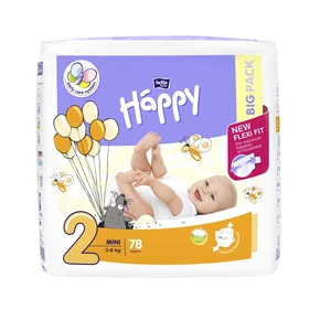 Bella Baby Happy Mini 3-6 kg dětské plenky 78 ks