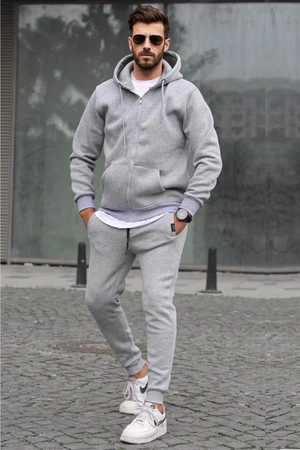 Madmext Grimelange Zippered Comfort Fit Men's Tracksuit Set 5911