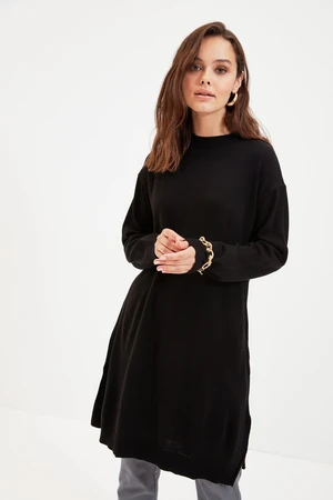 Trendyol Black Long Knitwear Sweater