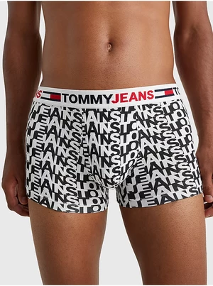 Black and White Men's Patterned Boxer Shorts Tommy Jeans - Men