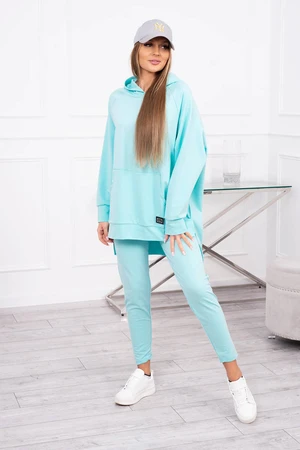 Set with mint sweatshirt