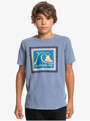 Light Purple Boys' T-Shirt Quiksilver Square Bubble - Boys