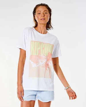 T-Shirt Rip Curl TWIN FIN O/S POSTER TEE White