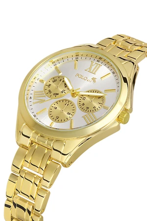 Polo Air Sports Women's Wristwatch Gold Color