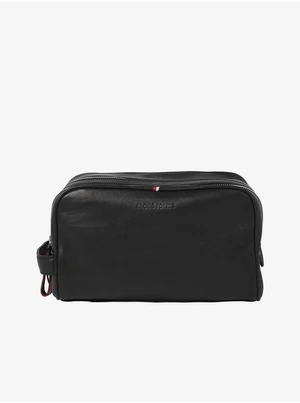 Black Men's Leather Cosmetic Bag Jack & Jones Elias - Men