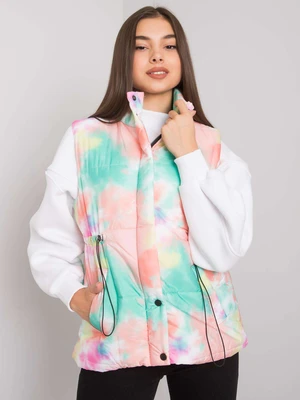 Green and orange vest without hood