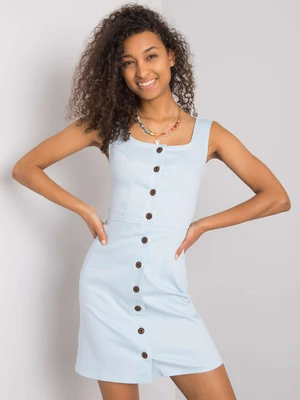 Light blue dress with buttons