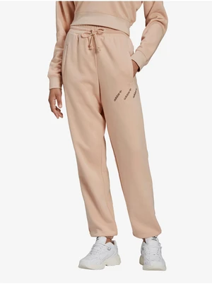 Pantaloni della tuta da donna Adidas Beige