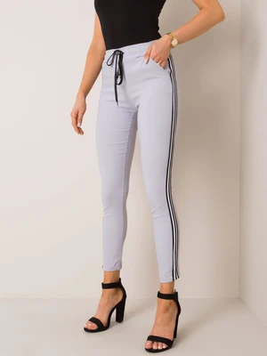 OCH BELLA Grey striped trousers