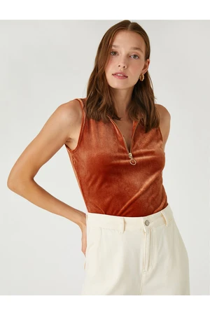 Koton Turtleneck Zippered Singlet